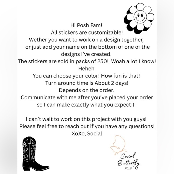 250 CUSTOM STICKERS! - Picture 2 of 14